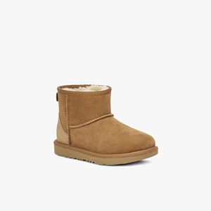 Ugg Classic Mini II Shimmer Kids Classic Boots Brown (0538XYMFG)